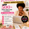 WFH Wonderland: Direct Apply Edition | 500+ Work-From-Home Careers + Clickable Links