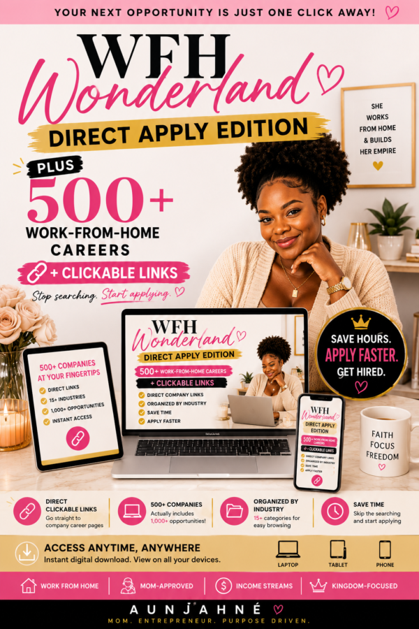 WFH Wonderland: Direct Apply Edition | 500+ Work-From-Home Careers + Clickable Links