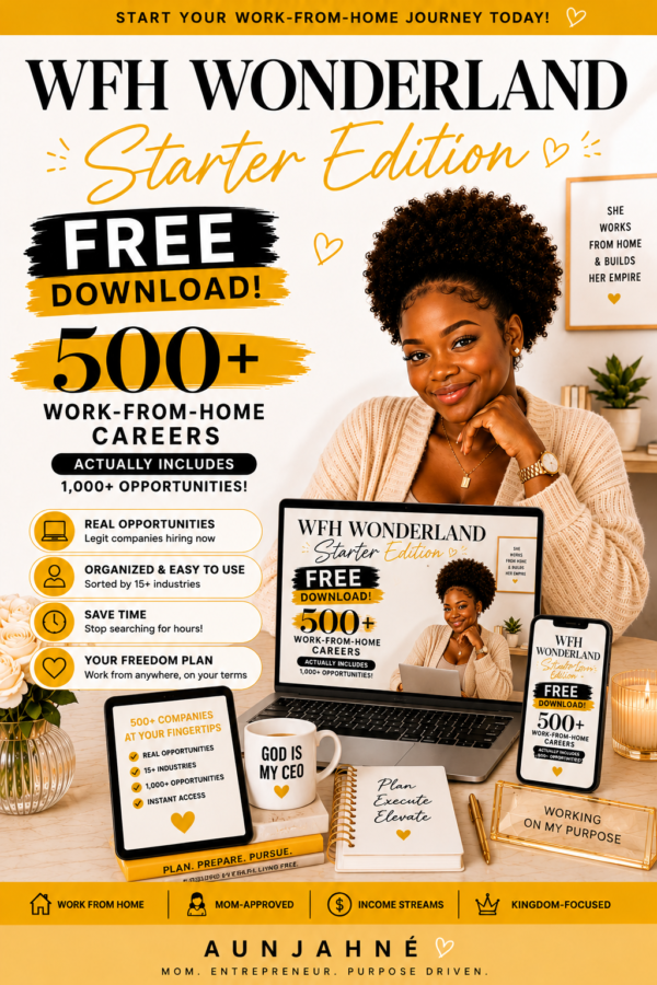 WFH Wonderland: Starter Edition (FREE) | 500+ Work From Home Careers