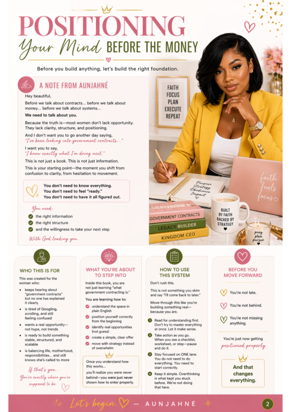 4 GovCon Glow Up: From Confused to Contract-Ready in 30 Days