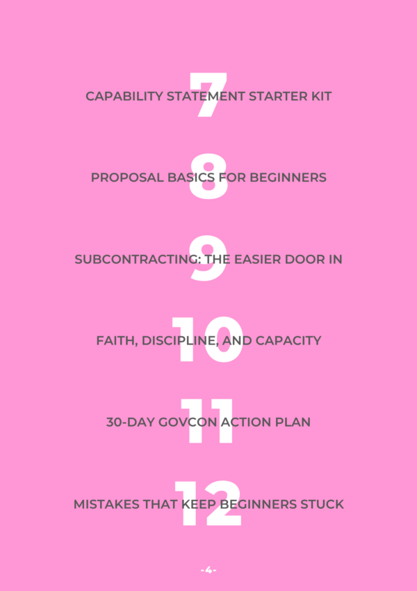 6 GovCon Glow Up: From Confused to Contract-Ready in 30 Days