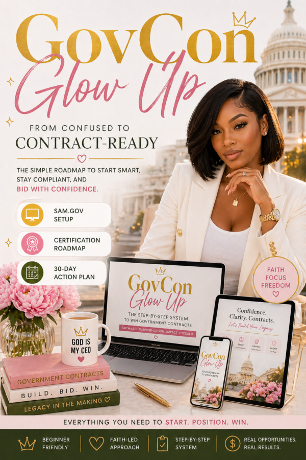 ChatGPT Image Apr 29, 2026, 03_44_47 PM GovCon Glow Up: From Confused to Contract-Ready in 30 Days