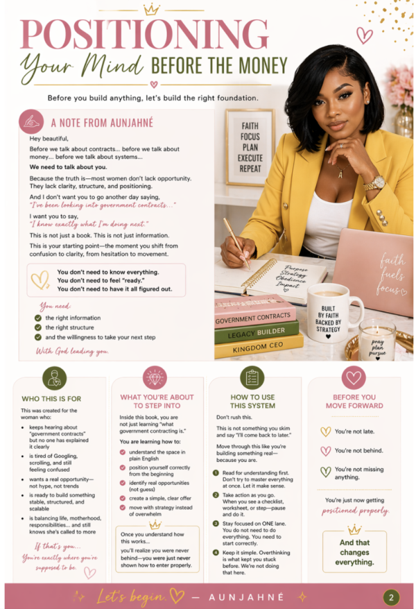 GovCon Glow Up™: The Beginner GovCon System